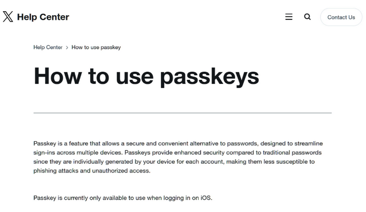 洛隆苹果维修店铺分享iOS用户如何通过通行密钥(Passkey)登录 